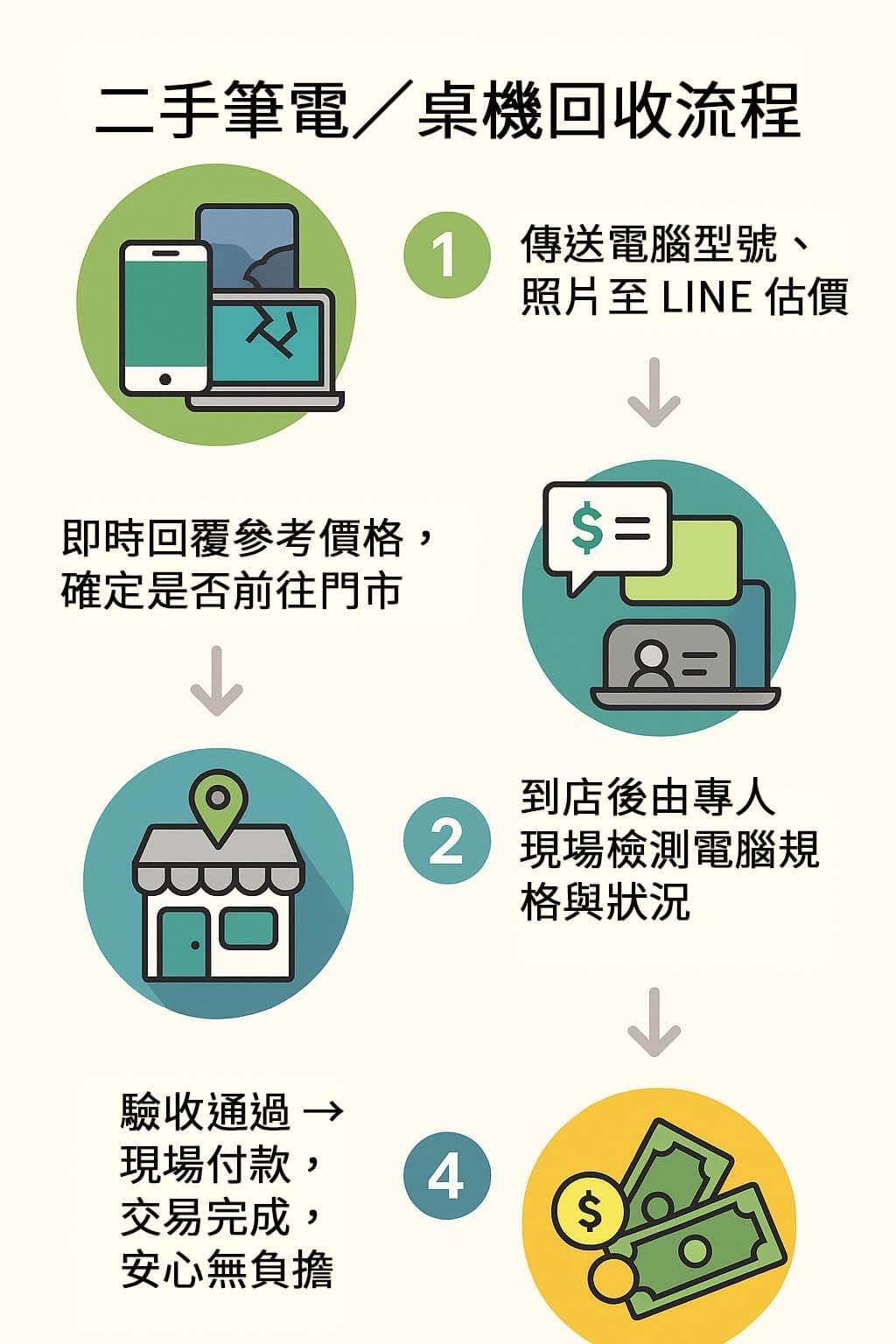 收購電腦流程